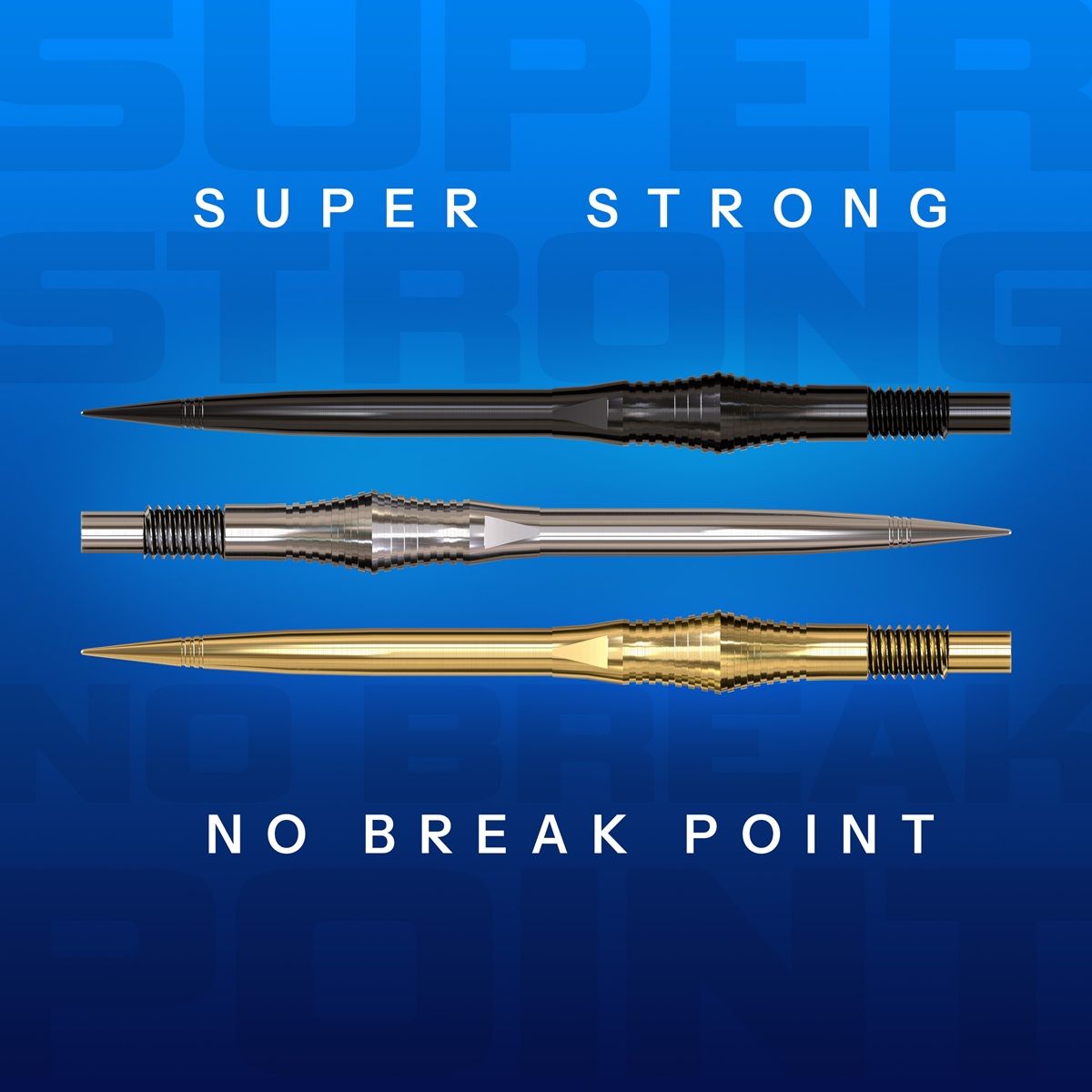 Harrows Quick Points Spire 30/35/40 mm Silber/Schwarz/Gold Wechselspitzen