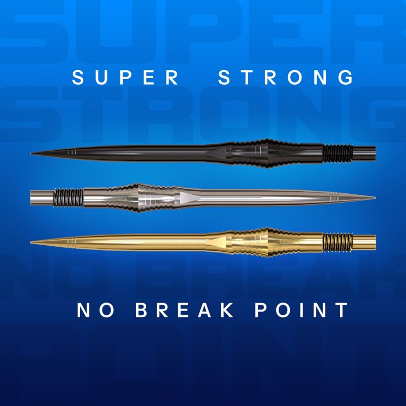 Harrows Quick Points Spire 30/35/40 mm Silber/Schwarz/Gold Wechselspitzen
