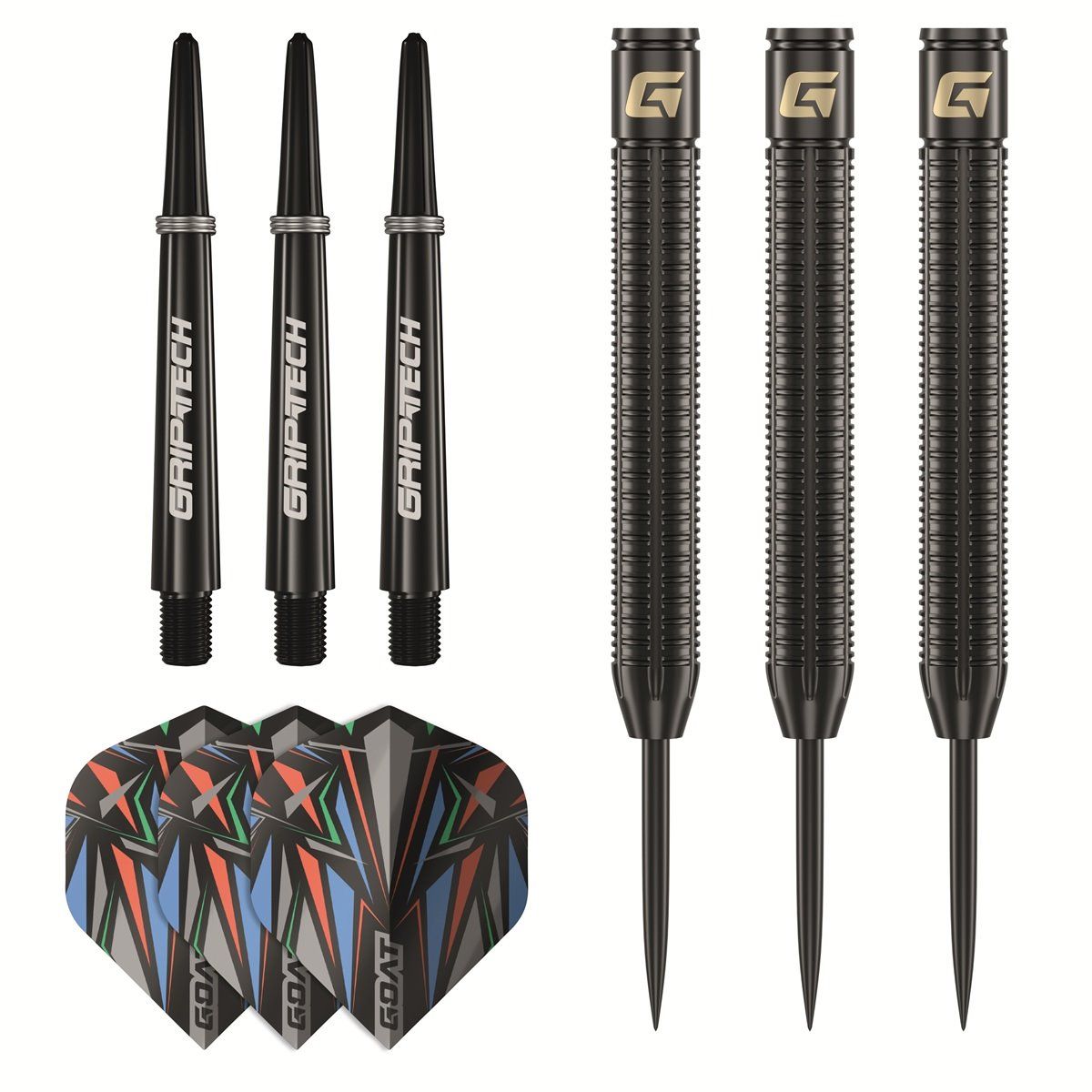 GOAT Athlete Black Brass Steeldarts 13 Gramm Steeldarts