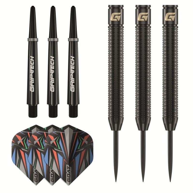 GOAT Athlete Black Brass Steeldarts 13 Gramm Steeldarts