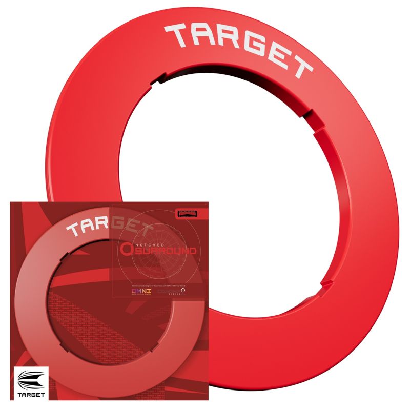 Target Notched Surround Catchring Schwarz/Rot/Grau Auffangring