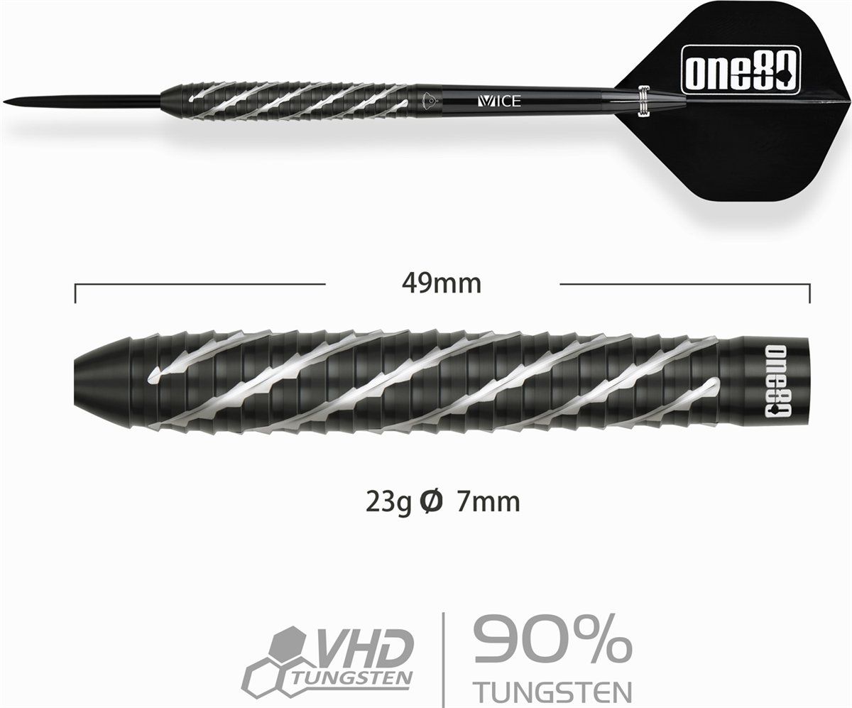 ONE80 Akari Tanahara V2 90% Steeldarts 23 Gramm Steeldarts