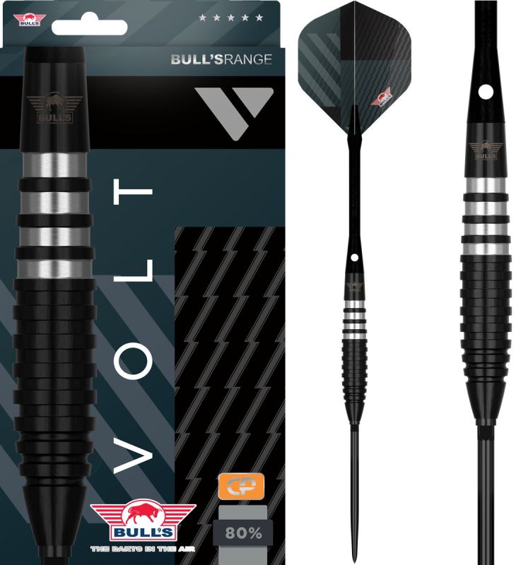 Bull´s Volt Black CP 80% Steeldarts 21/22/23 Gramm Steeldarts