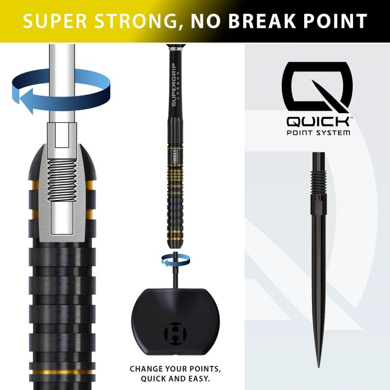 Harrows Dave Chizzy Chisnall G3 Quick Point 90% Steeldarts 21/22/23/24/25/26 Gramm Steeldarts