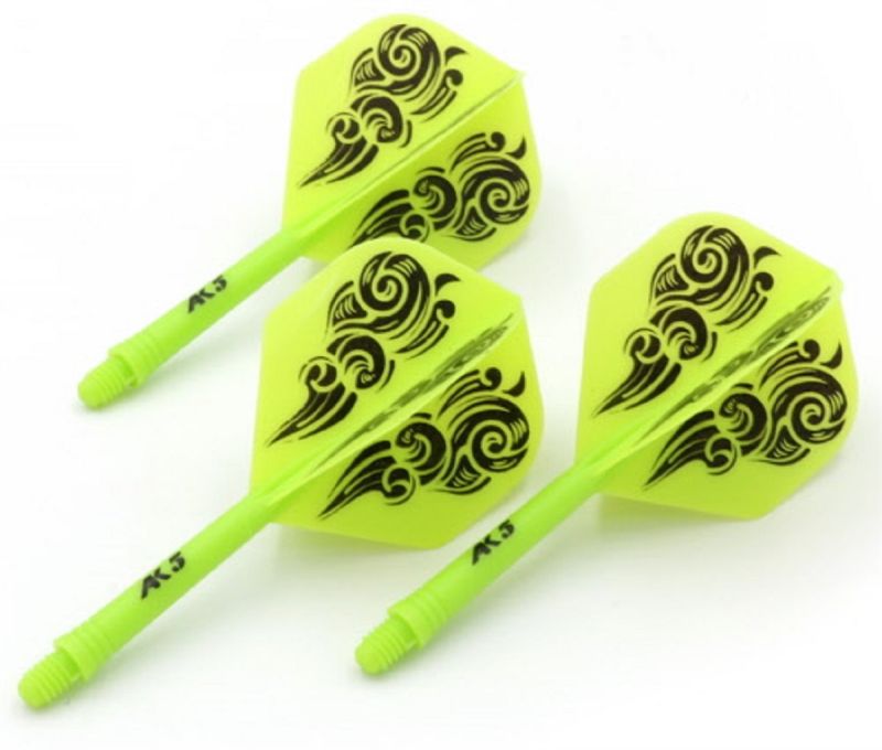 Cuesoul Dart Flight/Shaft AK5 Wolke Grün Standard No2 Flights