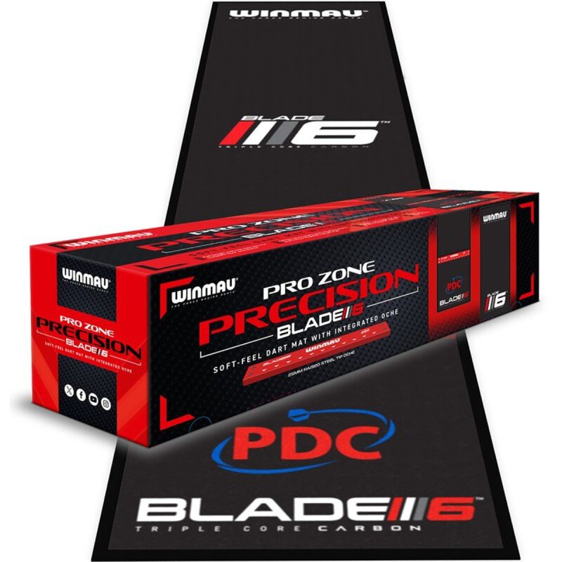 Winmau Dartmatte Pro-Zone Teppich Blade Soft mit Oche Dart Schutzmatte