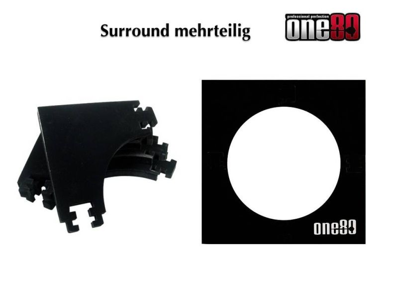 4 tlg. Dart Surround Wandschutz schwarz Quadratisch Wandschutz