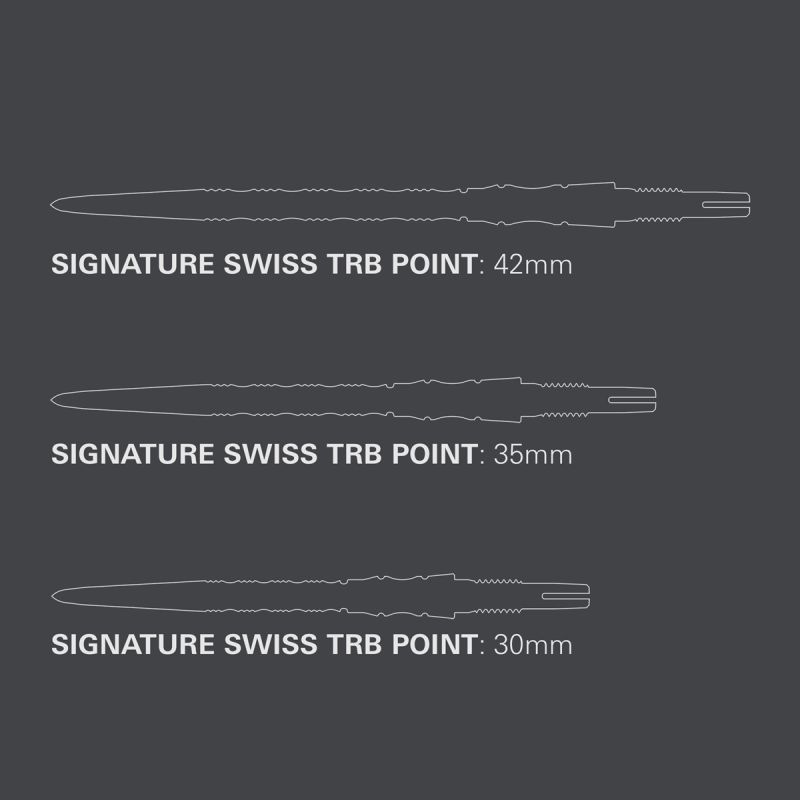 Target Swiss Point Signature TRB 30/35/42 mm Gold/Schwarz/Silber Wechselspitzen
