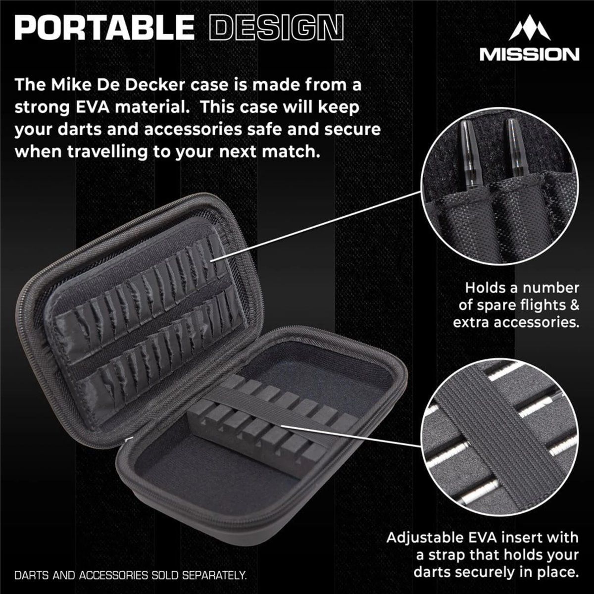 Mission EVA Original Mike De Decker Player Dart Tasche Dart Tasche