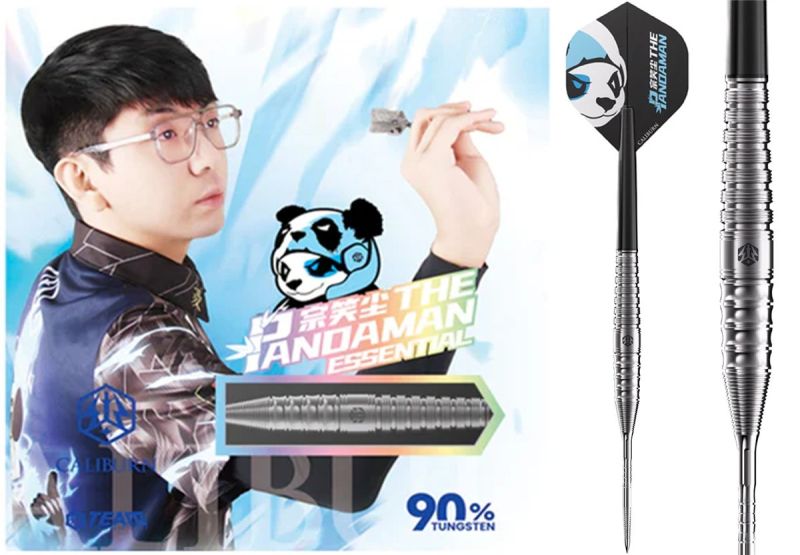 Caliburn The Pandaman Xiaochen Zong Essential Darts 95% Steeldarts 23 Gramm Steeldarts