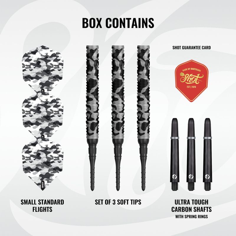 Shot! Camo Polar 90% Softdarts 20 Gramm Softdarts