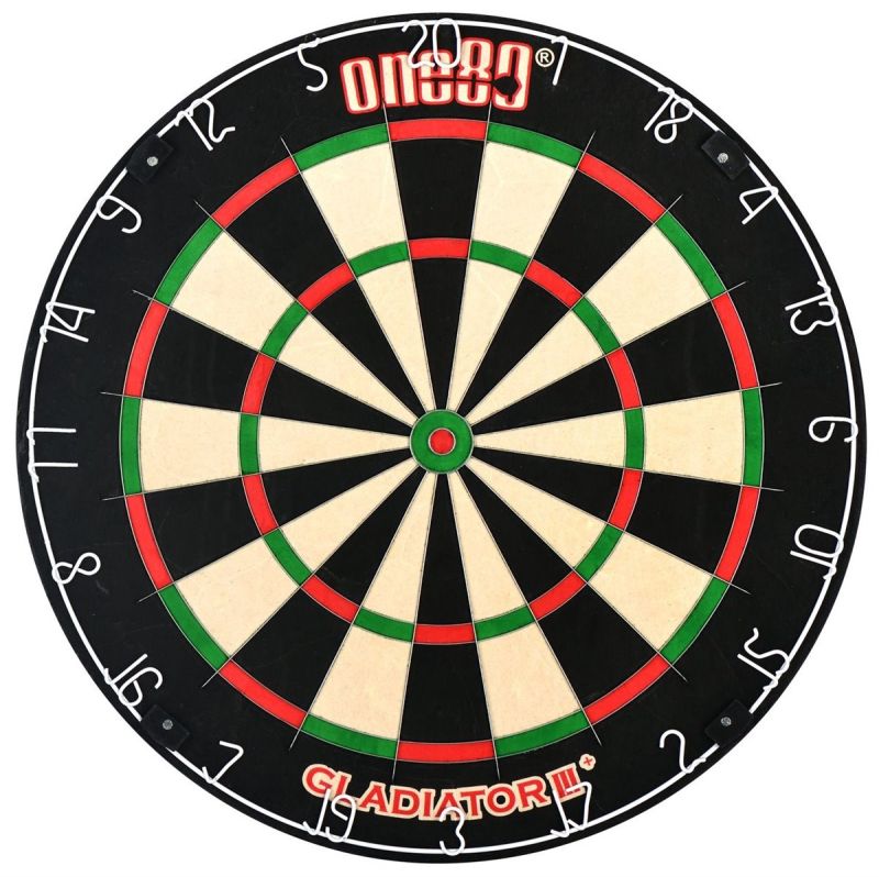 one80 Gladiator 3 Plus Dartboard mit einfacher Aufhängung Bristle Board