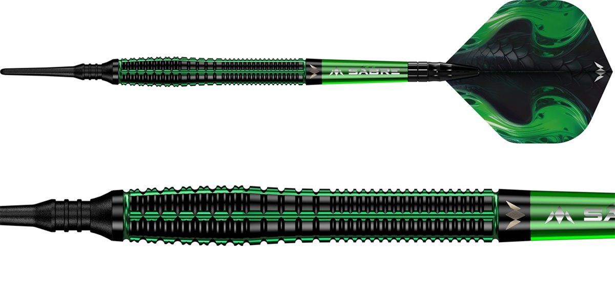Mission Venom Black & Green Electro Plated 90 % Softdarts 20 Gramm Softdarts
