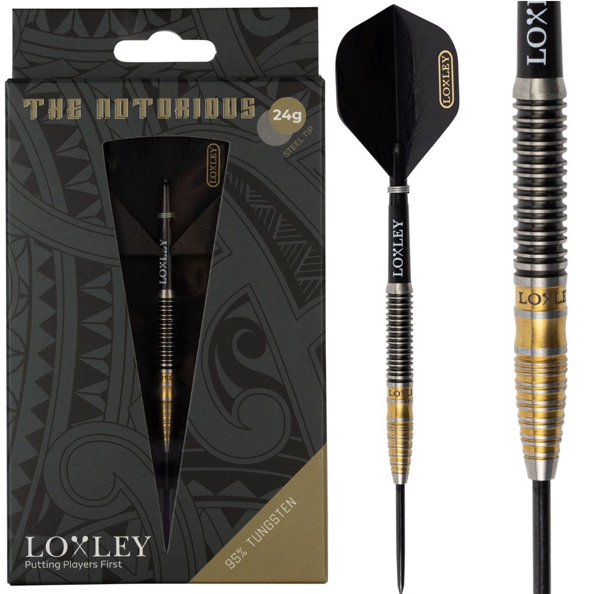 Loxley The Notorious 95% Steeldarts 24 Gramm Steeldarts