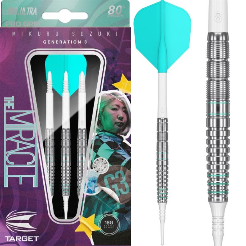 Target Mikuru Suzuki G3 80% 2BA Softdarts 18 Gramm Softdarts