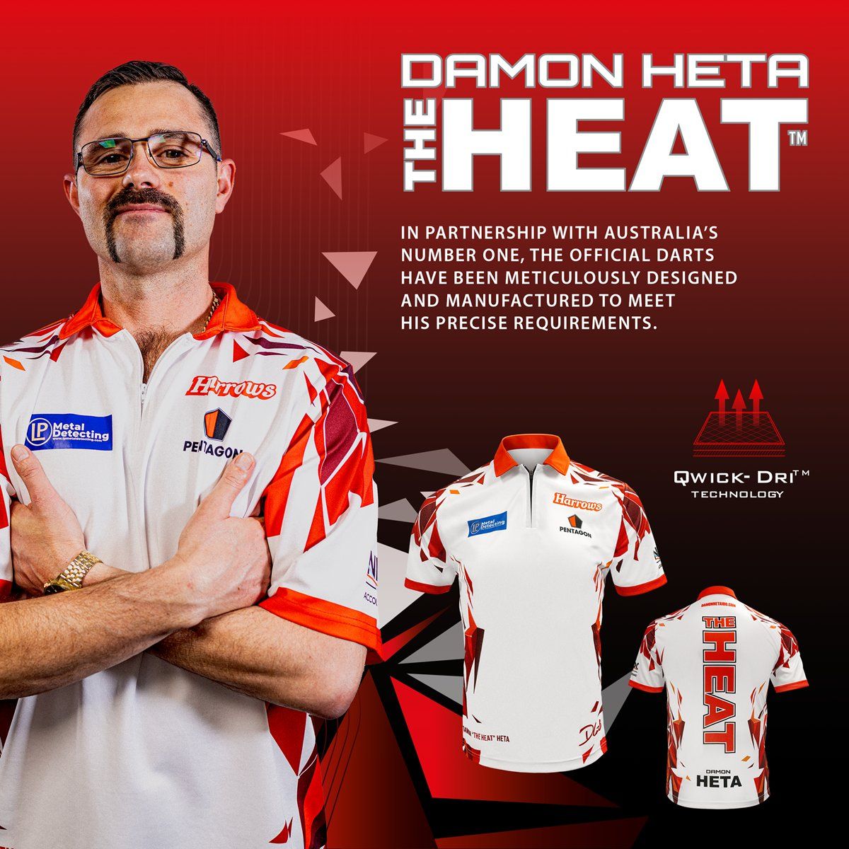 Harrows Damon Heta Dart Shirt S/M/L/XL/XXL/3XL/4XL/5XL Shirts
