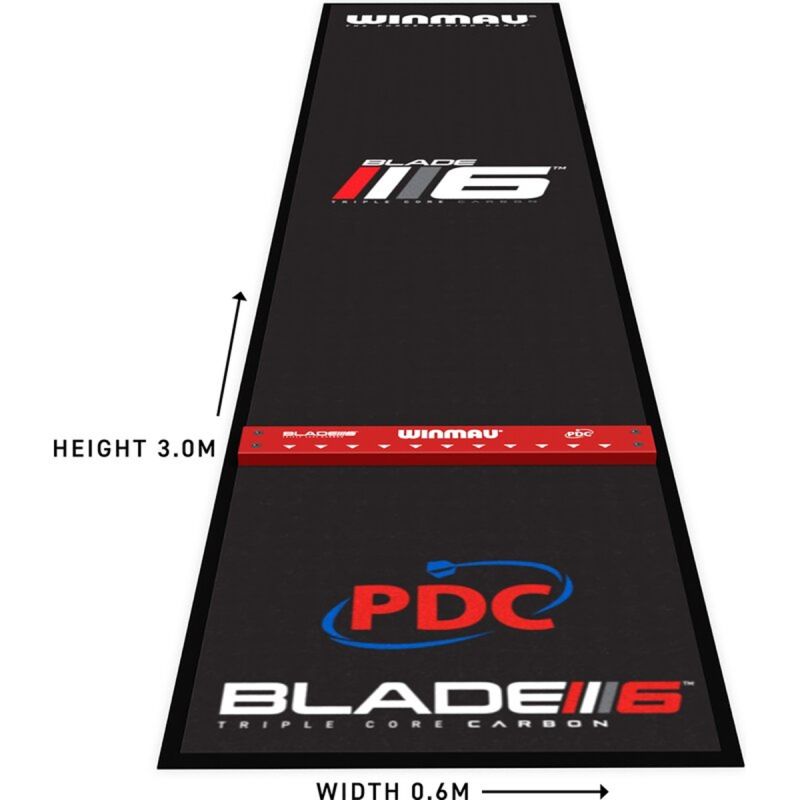 Winmau Dartmatte Pro-Zone Teppich Blade Soft mit Oche Dart Schutzmatte