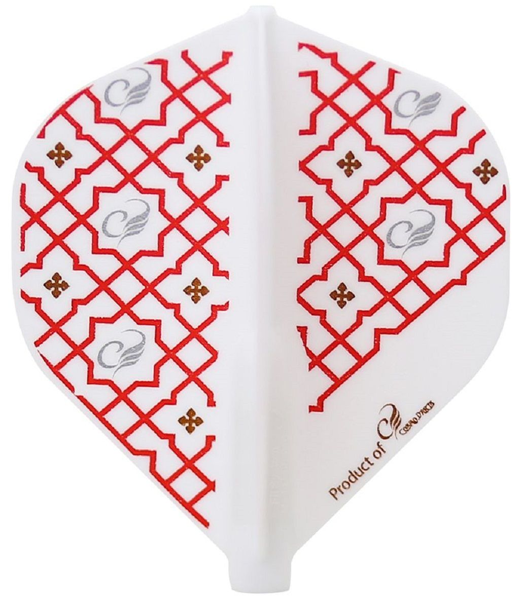 Cosmo Darts Fit Flights Printed Series Renaissance_D White Standard Flights