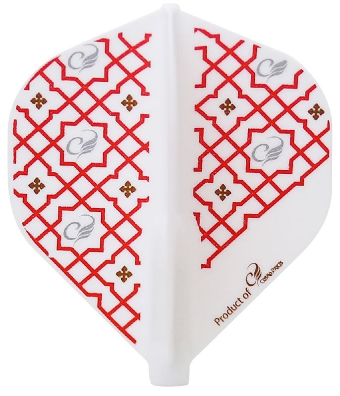 Cosmo Darts Fit Flights Printed Series Renaissance_D White Standard Flights