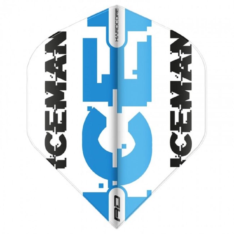 Reddragon Hardcore Gerwyn Price "Iceman" Dart Flights 2020 Weiß/Blau Flights