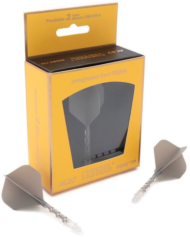 Cuesoul Dart Flight/Shaft ROST T19 Flight Grau Big Wing Flights