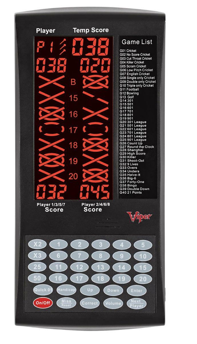 Viper Pro Score Digital Dart Scorer Punktezähler Scorer