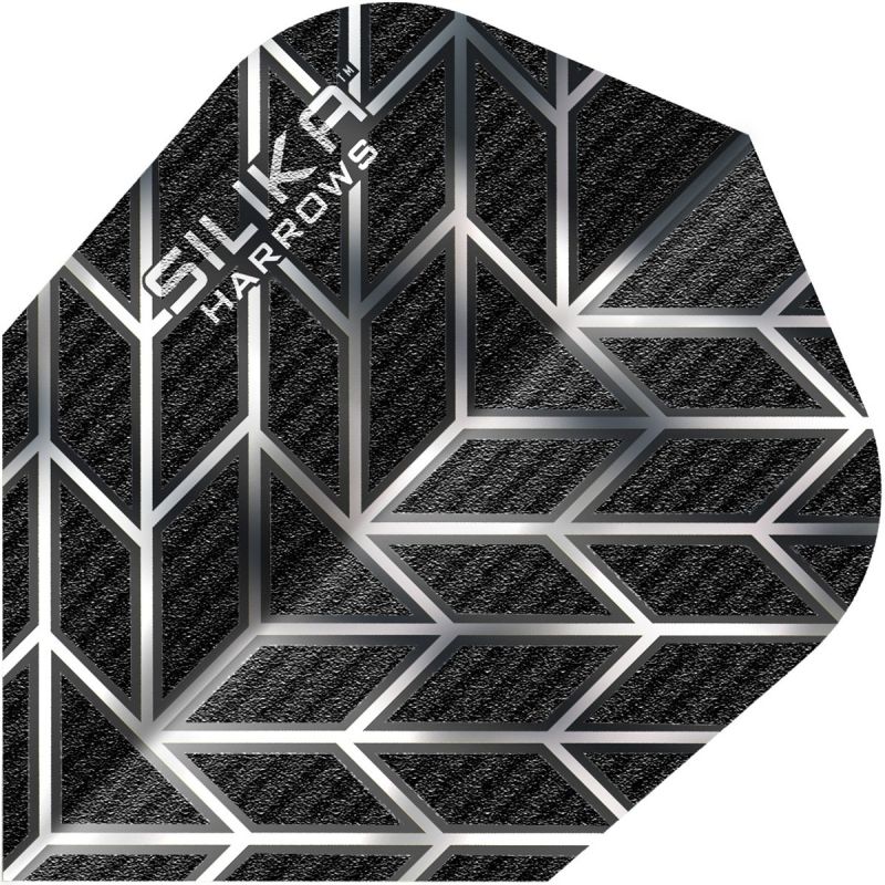 Harrows Silika Monarch Black Dart Flights No6 Flights