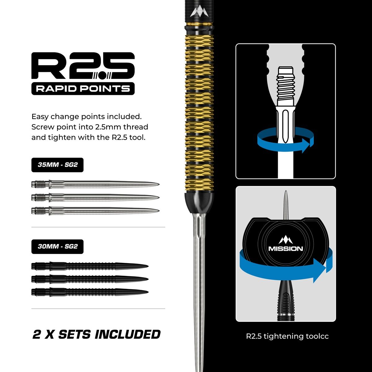 Mission Divine Darts Jake Kenyon RP 95% Steeldarts 24 Gramm Steeldarts