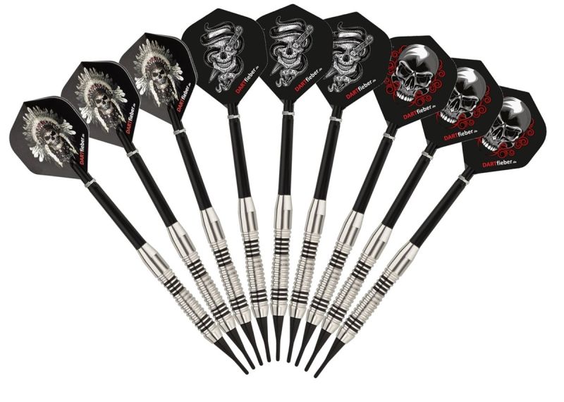 Dartfieber Soft Dart Pfeile 18 Gramm 3-9 Stück Softdarts