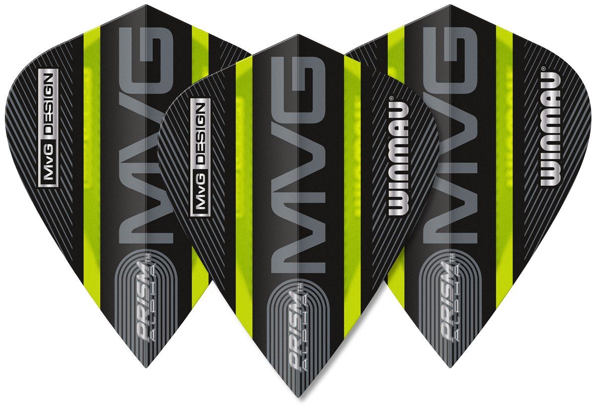 Winmau Prism Alpha Extra Thick MvG Michael van Gerwen 2024 Dart Flight Kite Flights