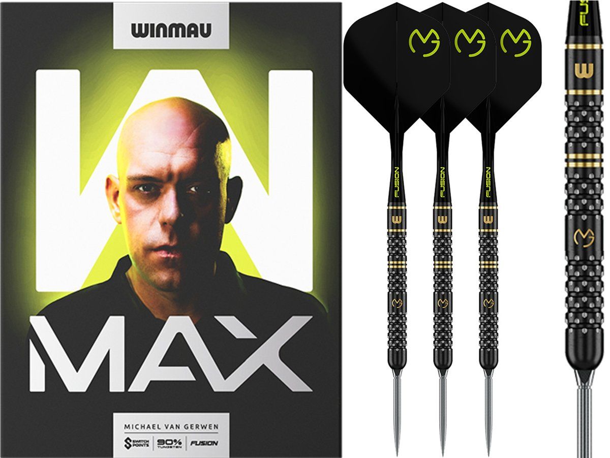 Winmau Michael van Gerwen W-Max Switch Point 90% Steeldarts 22/23/24 Gramm Steeldarts