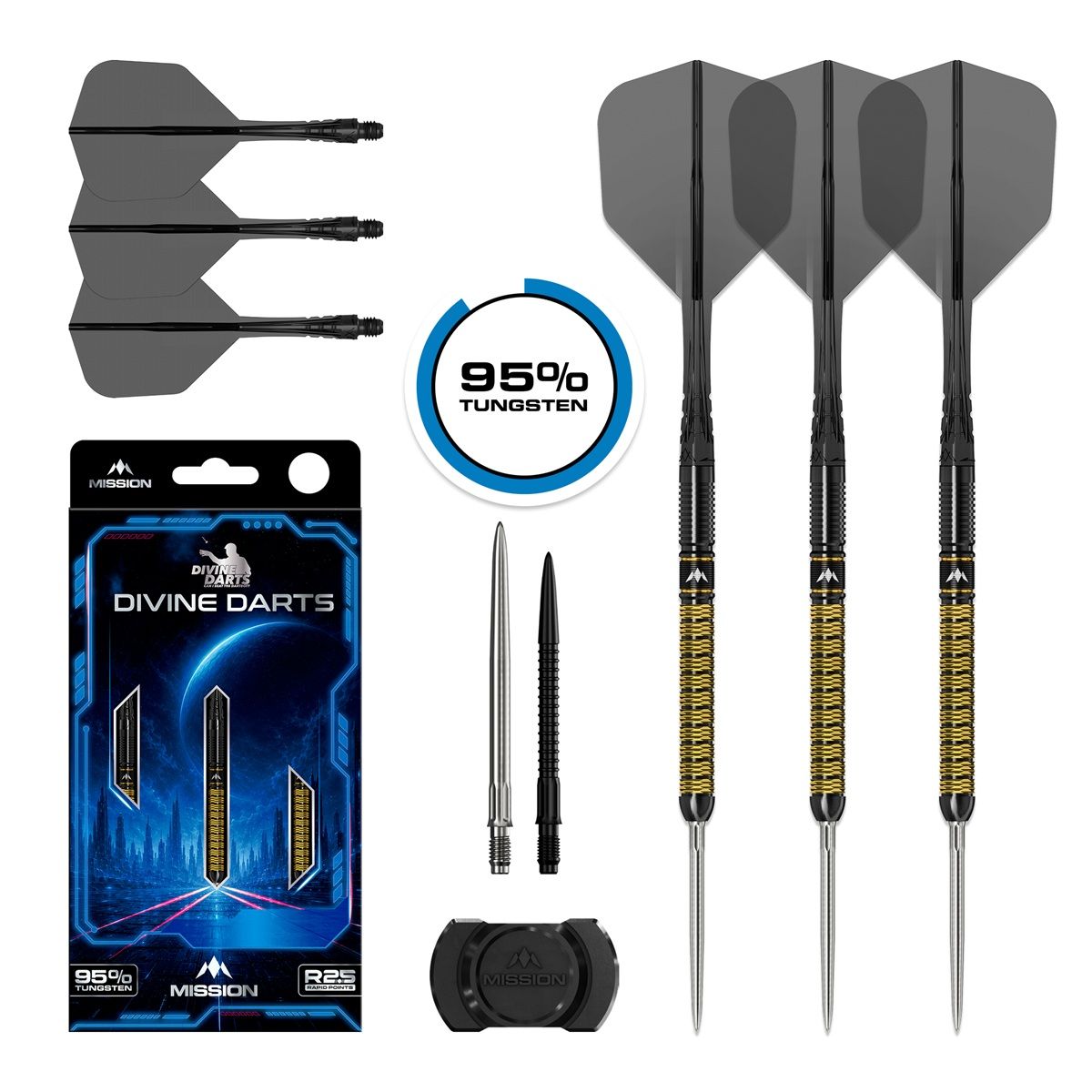 Mission Divine Darts Jake Kenyon RP 95% Steeldarts 24 Gramm Steeldarts