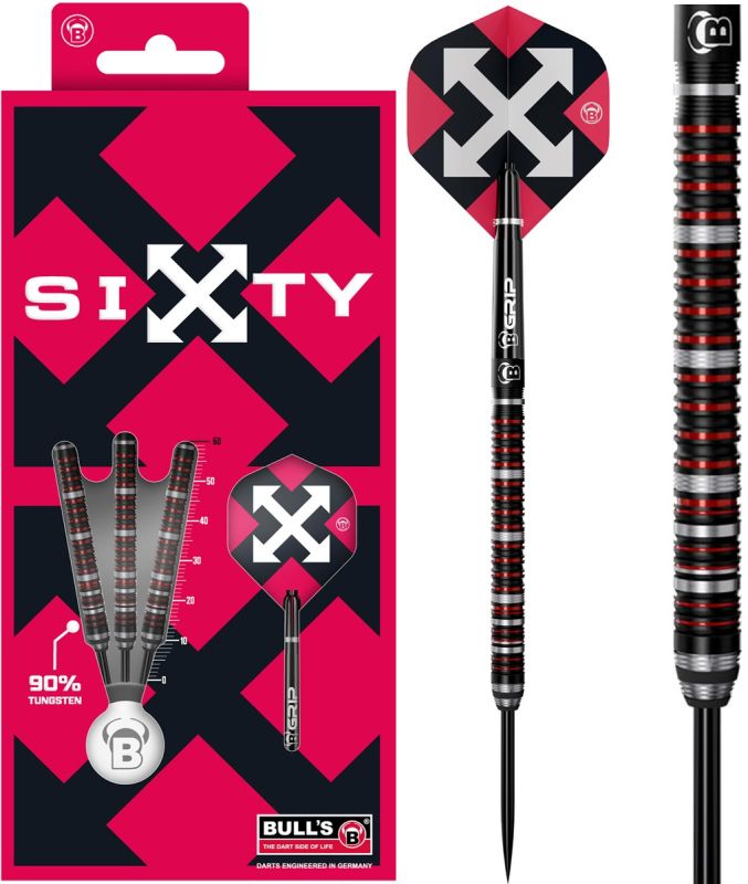 Bull´s Sixty S2 90% Steeldarts 21/23/25 Gramm Steeldarts
