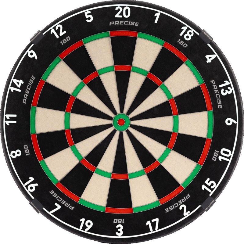 Precise180 Endorphine Dartboard inkl. Zahlenring Bristle Board