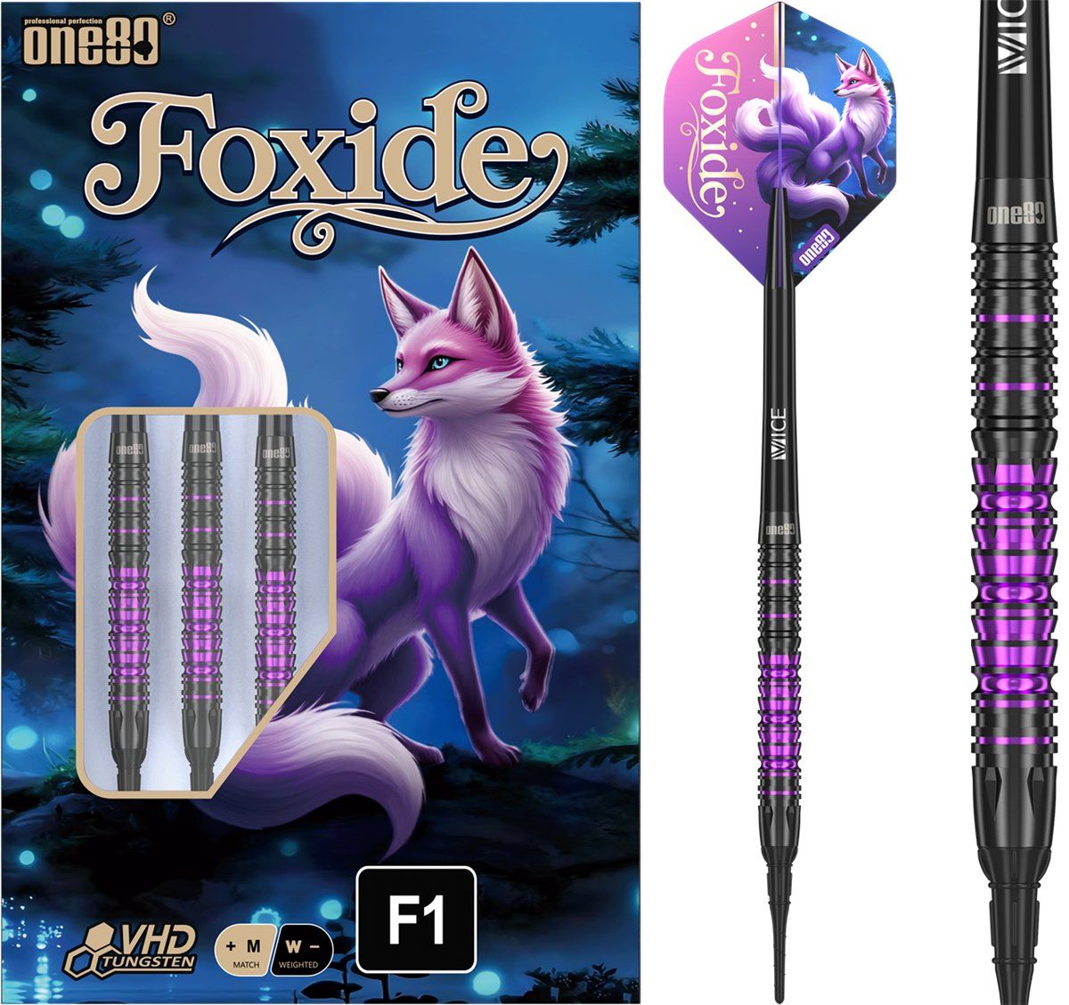 ONE80 Foxide F1 90% Softdarts 18/20 Gramm Softdarts