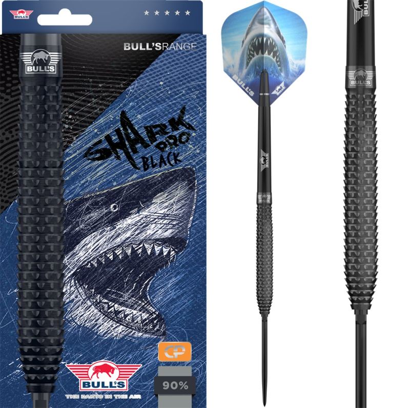 Bull´s Shark Pro Black CP 90% Steeldarts 22/23/24/25 Gramm Steeldarts