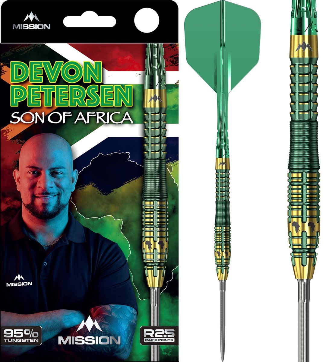Mission Devon Petersen RP 95% Steeldarts 22/24 Gramm Steeldarts
