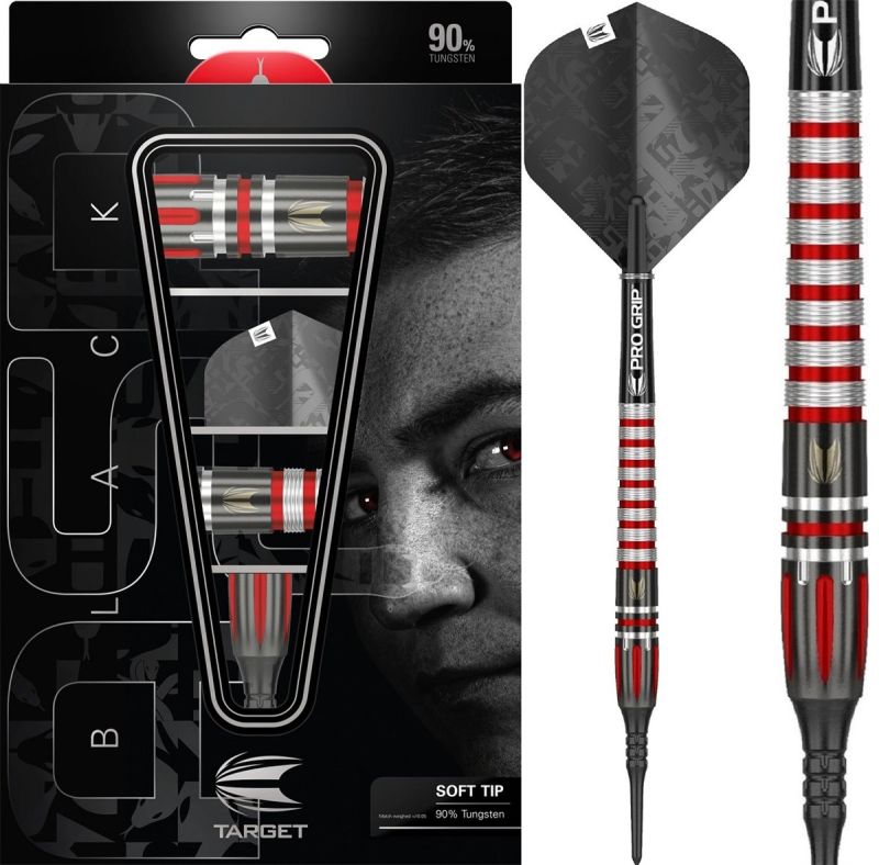 Target Nathan Aspinall ASP Black 18 Gramm 90% Tungsten Softdarts Pro-Player 90% Softdarts