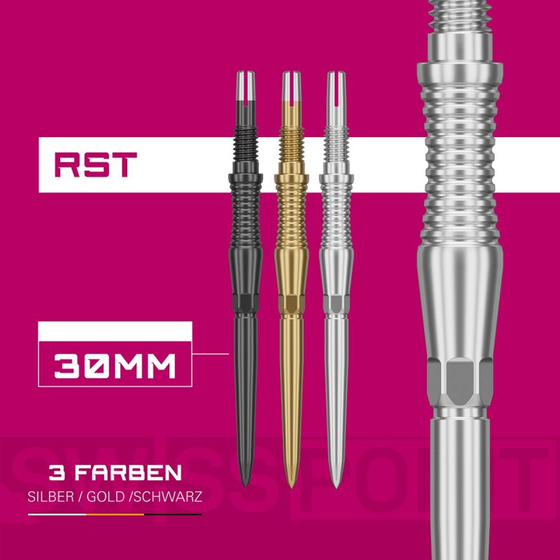 Target Swiss Point Storm Signature RST 30/35/42 mm Gold/Schwarz/Silber Wechselspitzen