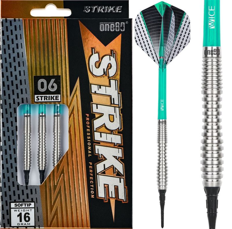 One80 Strike 6 Softdarts 16/18 Gramm Softdarts