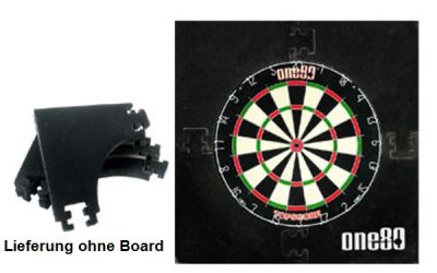 4 tlg. Dart Surround Wandschutz schwarz Quadratisch Wandschutz