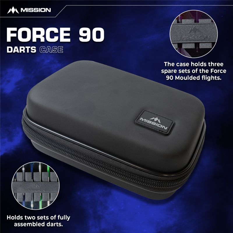 Mission Force 90 Dart Case EVA Moulded Groß Dart Tasche Dart Tasche