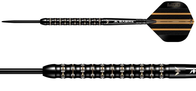 Mission Mike De Decker 95% Black & Gold PVD Steeldarts 22/24 Gramm Steeldarts