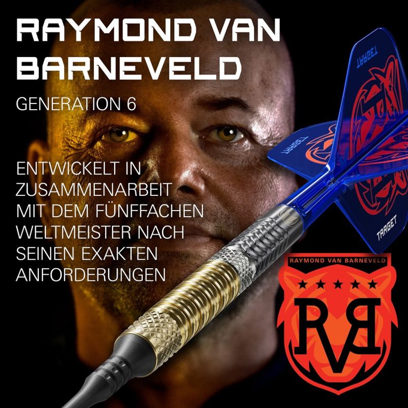 Target Raymond van Barneveld Gen 6 95% Softdarts 18/20 Gramm Softdarts