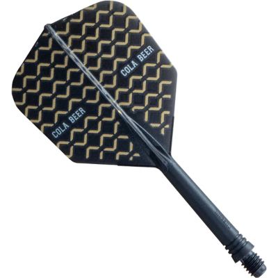 Cuesoul Dart Flight/Shaft AK5 Cola Bear Schwarz M Standard No2 Flights