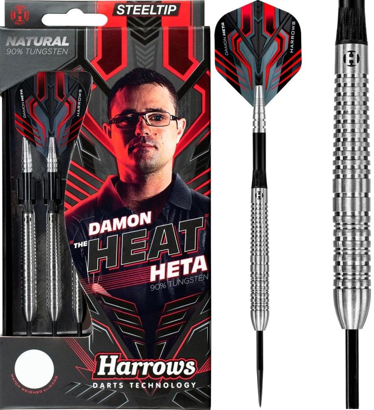 Harrows Damon Heta The Heat Natural Quick Point 90% Steeldarts 21/23/25 Gramm Steeldarts