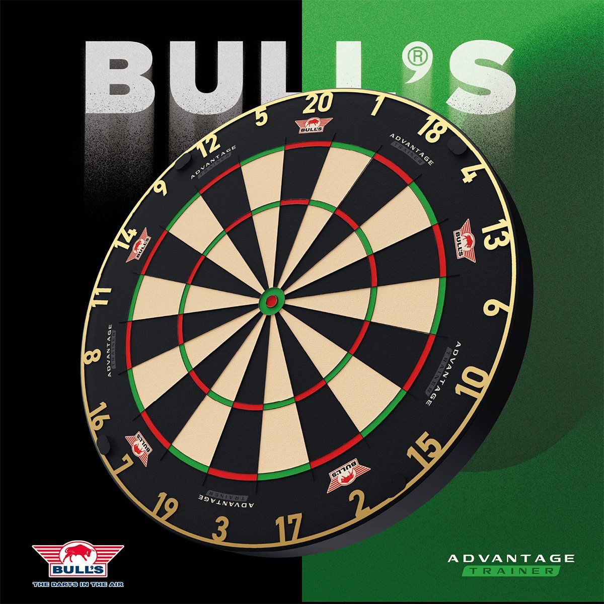 Bull's NL Gold Advantage 8 Trainer Board Dartboard Bristle Board