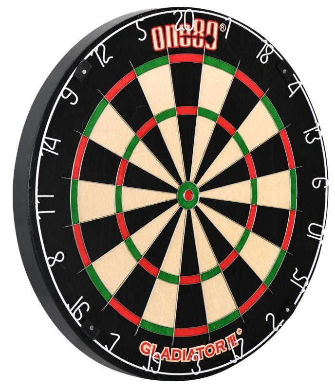 one80 Gladiator 3 Plus Dartboard mit einfacher Aufhängung Bristle Board