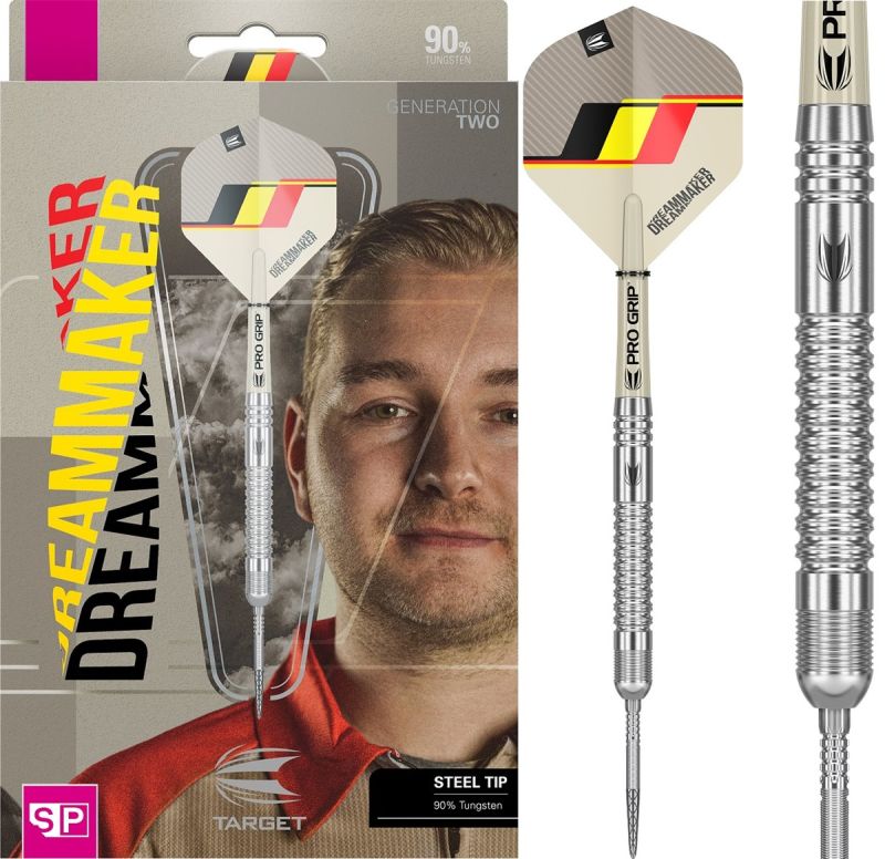 Target Dimitri Van den Bergh G2 90% Swiss Steeldarts 21/23/25 Gramm Steeldarts