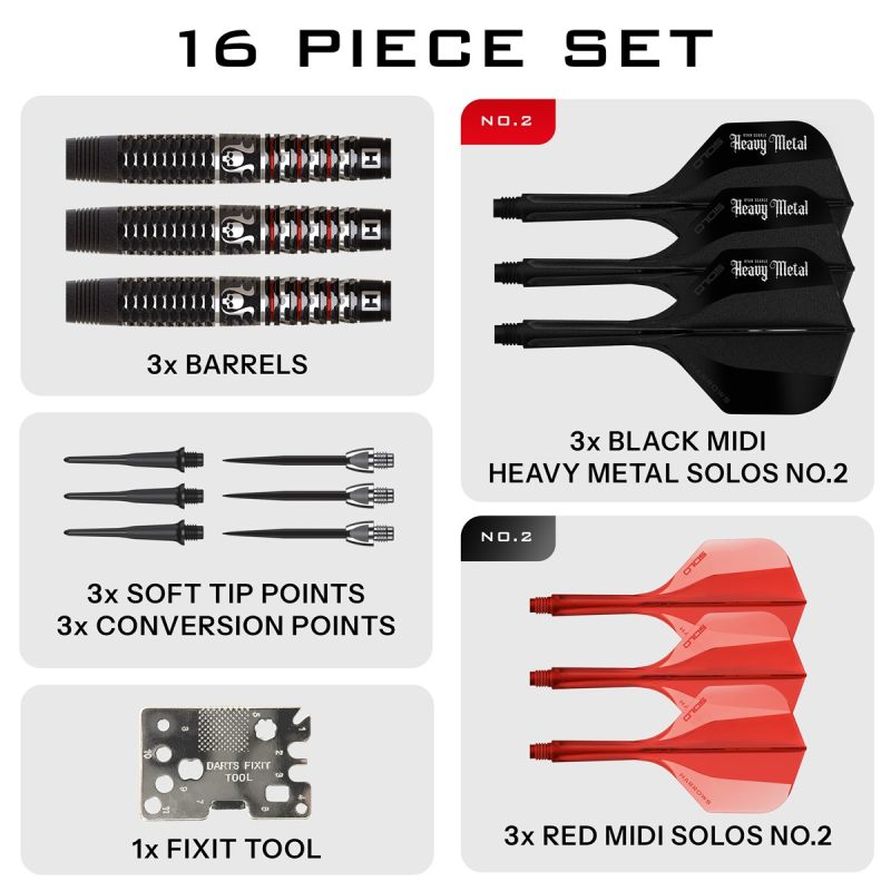 Harrows Ryan Searle GEO 90% Softdarts 20 Gramm Softdarts